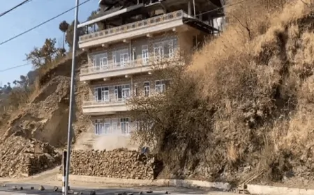 शिमला में भर-भराकर गिरी पांच मंजिला इमारत, शिमला के भट्टाकुफर इलाके में गिरी इमारत