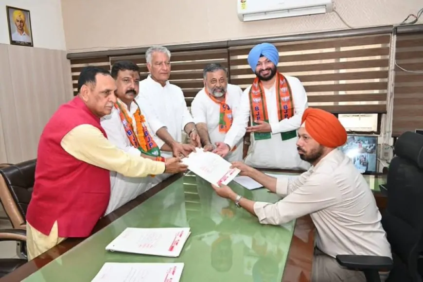 लुधियाना पश्चिम विधानसभा उपचुनाव : BJP उम्मीदवार जीवन गुप्ता ने दाखिल किया नामांकन