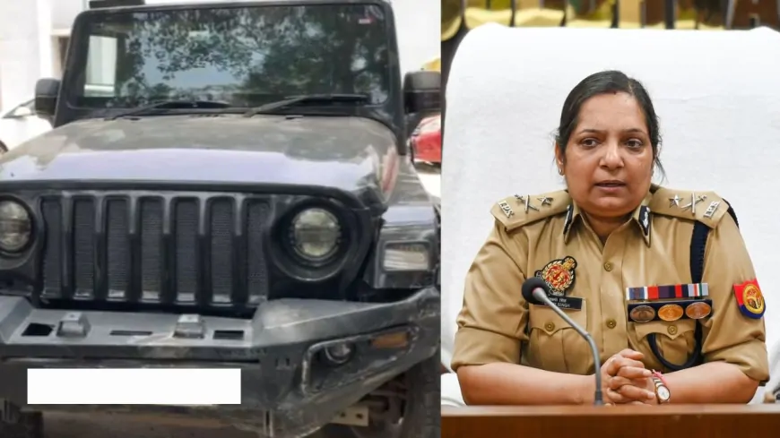नोएडा थार कांड में पुलिसकर्मियों पर गिरी गाज, SHO और चौकी प्रभारी सस्पेंड