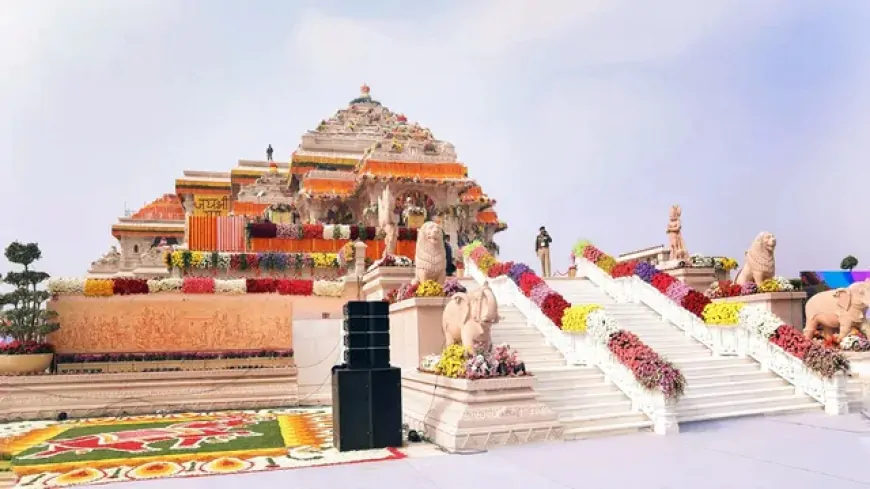 अयोध्या में उत्सव का माहौल, श्री राम दरबार की प्राण प्रतिष्ठा पर समारोह