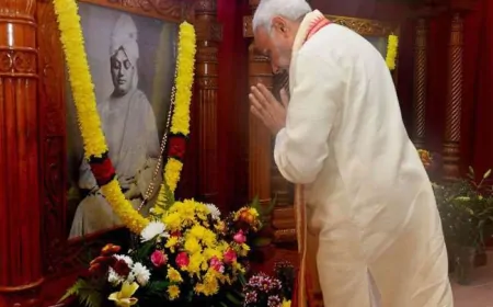 स्वामी विवेकानंद की पुण्यतिथि पर प्रधानमंत्री मोदी ने दी श्रद्धांजलि