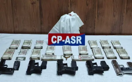 अमृतसर से हथियार तस्करी और हवाला कारोबार से जुड़े नाै आरोपी गिरफ्तार