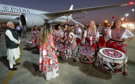 BRICS समिट के बाद  ब्रासीलिया पहुंचे PM नरेंद्र मोदी, एयरपोर्ट पर किया गया भव्य स्वागत 