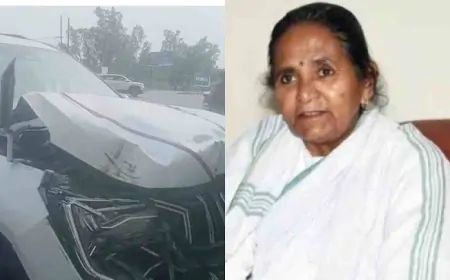 सड़क हादसे में बाल-बाल बचीं UP की राज्य शिक्षा मंत्री गुलाब देवी, सिर पर लगी चोट