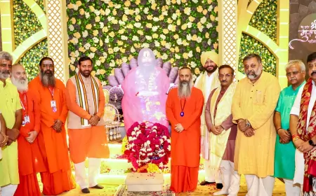 गुरु पूर्णिमा महोत्सव में शामिल हुए CM सैनी, संत समाज का लिया आशीर्वाद