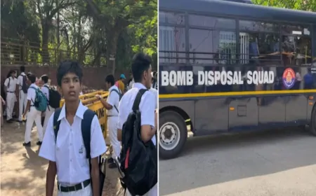 दिल्ली के 2 स्कूलों को बम से उड़ाने की धमकी, मचा हड़कंप, मौके पर पहुंचे पुलिस अफसर