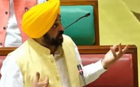 CM भगवंत सिंह मान ने पेश किया बिल, कल सुबह 10 बजे तक कार्यवाही स्थगित 