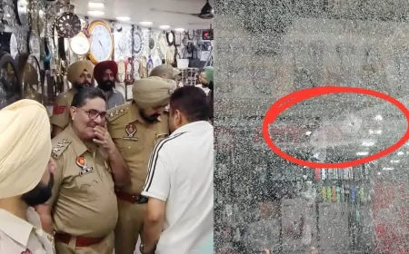 गुरदासपुर के बाटा चौक पर दिनदहाड़े फायरिंग, दो अज्ञात बाइक सवारों ने शोरूम पर की फायरिंग