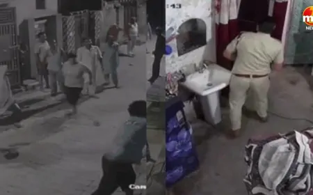 हिसार में DJ विवाद का मामला:  पुलिस के साथ झड़प का CCTV आया सामने