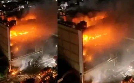 इराक के शॉपिंग मॉल में आग, 60 की मौत, मॉल मालिक के खिलाफ केस दर्ज