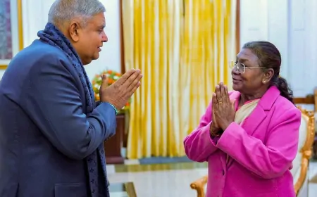 राष्ट्रपति ने मंजूर किया उपराष्ट्रपति जगदीप धनखड़ का इस्तीफा