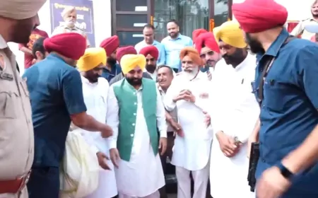 श्री दरबार साहिब पहुंचे CM मान, सुरक्षा व्यवस्था का लिया जायजा 