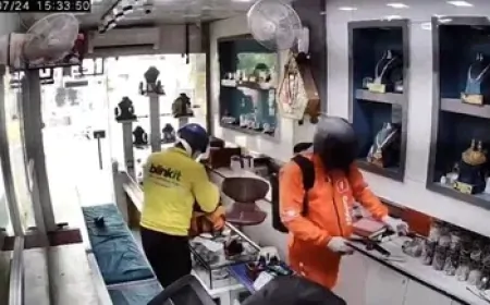 स्विगी-Blinkit की ड्रेस में आए और लूट ली ज्वेलर्स की दुकान