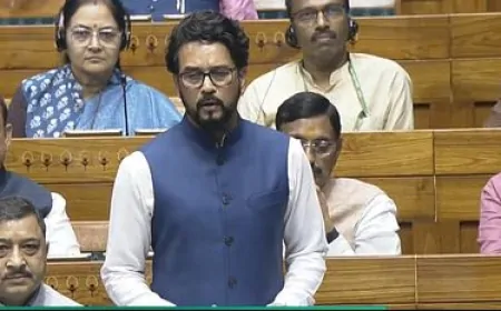 कांग्रेस पर जमकर बरसे अनुराग ठाकुर