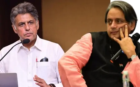 पार्टी से क्यों नाराज हुए कांग्रेस नेता शशि थरूर और मनीष तिवारी ? 