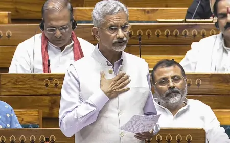 राज्यसभा में ‘ऑपरेशन सिंदूर’ पर आज भी चर्चा, विदेश मंत्री के संबोधन के साथ शुरू होगी चर्चा