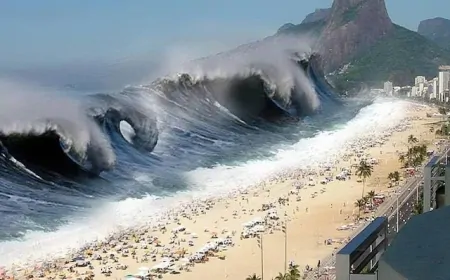 अमेरिका में कई जगह पर सुनामी का खतरा