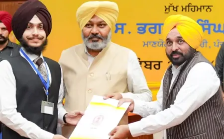 पंजाब सरकार का मिशन रोजगार, CM भगवंत सिंह मान ने बांटे नियुक्ति पत्र