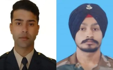 सेना के लेफ्टिनेंट कर्नल और नायक लद्दाख में शहीद, पंजाब के रहने वाले थे दोनों अधिकारी 