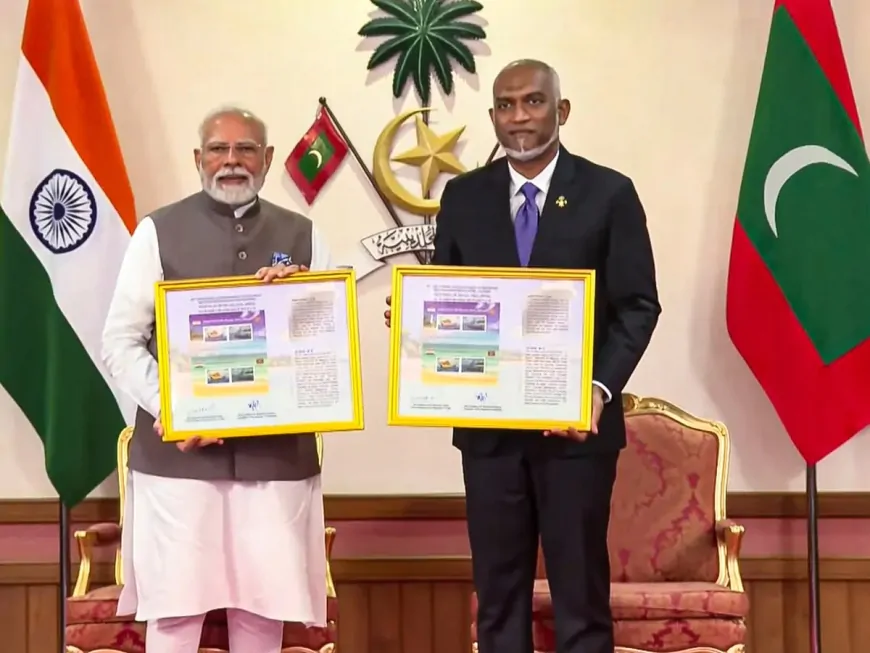 PM मोदी ने मालदीव के राष्ट्रपति मोहम्मद मुइज्जू से की मुलाकात, दोनों देशों के बीच संबंध होंगे मजबूत 
