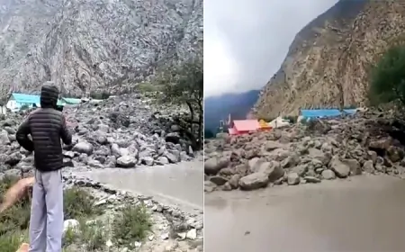 लाहौल-स्पीति में बादल फटने से हादसा, BRO के कैंप में घुसा मलबा