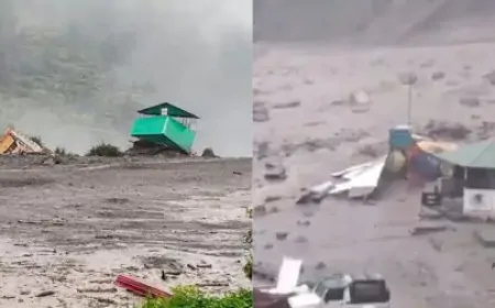 उत्तरकाशी में मची तबाही, बाढ़ की चपेट में आया सेना का कैंप, कई जवान हुए लापता 