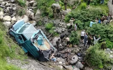 जम्मू-कश्मीर के उधमपुर में दर्दनाक हादसा, CRPF जवानों को लेकर जा रही गाड़ी दुर्घटनाग्रस्त