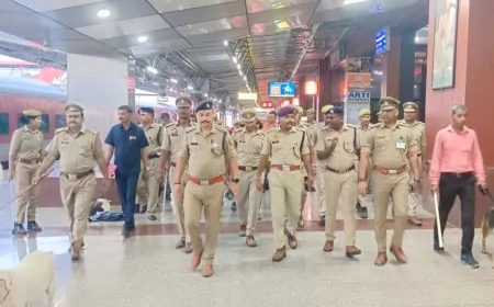 स्वतंत्रता दिवस को लेकर हाई अलर्ट पर पुलिस, रेलवे स्टेशन पर पुलिस ने चलाया तलाशी अभियान