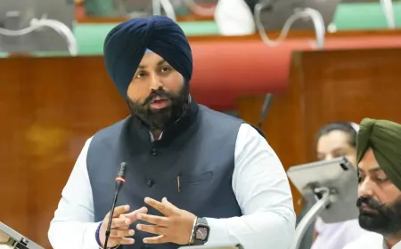 शिक्षा मंत्री हरजोत सिंह बैंस पहुंचे श्री केसगढ़ साहिब