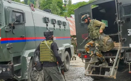 जम्मू कश्मीर के किश्तवाड़ में एनकाउंटर, सुरक्षाबलों और आतंकियों के बीच हुई मुठभेड़