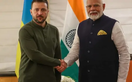 यूक्रेनी राष्ट्रपति जेलेंस्की ने PM मोदी से फोन पर की बात, आपसी सहयोग बढ़ाने पर हुई बातचीत