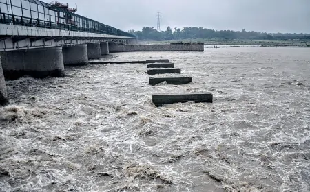 दिल्ली में बाढ़ का खतरा ! हथिनीकुंड बैराज से छोड़ा गया एक लाख क्यूसेक पानी