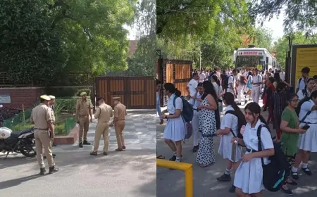 दिल्ली के दो स्कूलों को बम से उड़ाने की धमकी, पुलिस टीम मौके पर मौजूद