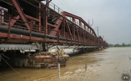 यमुना का जलस्तर घटा, खतरा बरकरार, खतरे के निशान के करीब यमुना का जलस्तर