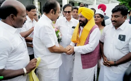 तमिलनाडु के दौरे पर पंजाब CM भगवंत सिंह मान, आज शहरी स्कूलों की ‘नाश्ता योजना’ में होंगे शामिल