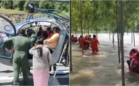 चंबा में भारी बारिश और लैंडस्लाइड, रेस्क्यू ऑपरेशन में हेलीकॉप्टर की ली जा रही है मदद