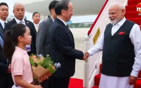 चीन के तियानजिन पहुंचे PM मोदी, SCO समिट में लेंगे हिस्सा