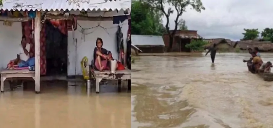 उत्तर प्रदेश में 17 से ज्यादा जिले बाढ़ की चपेट में, Ground Zero पर उतरे 11 मंत्री