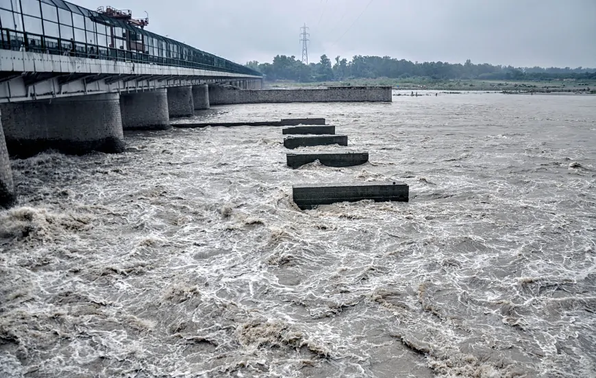 दिल्ली में बाढ़ का खतरा ! हथिनीकुंड बैराज से छोड़ा गया एक लाख क्यूसेक पानी