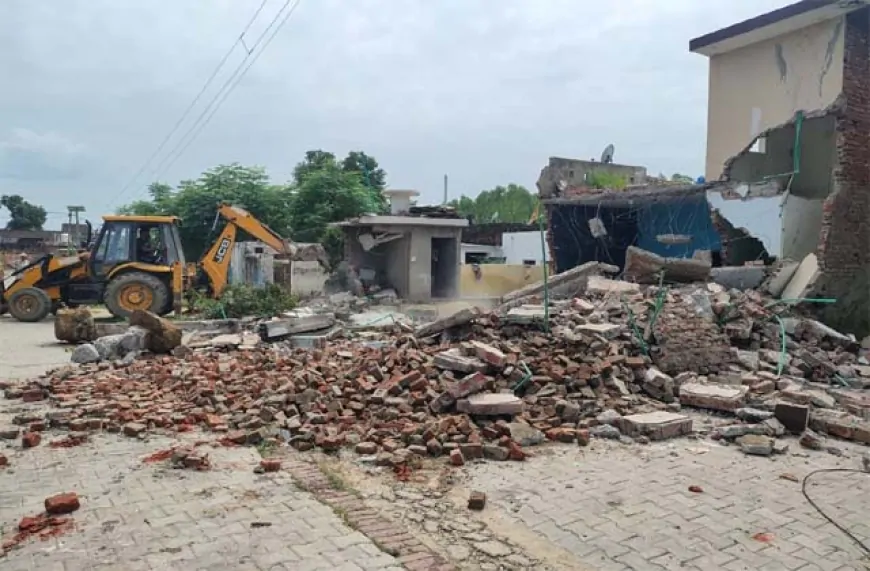 नशे के खिलाफ पंजाब सरकार की कार्रवाई, झोरड़ गांव में नशा तस्करों की संपत्ति ध्वस्त