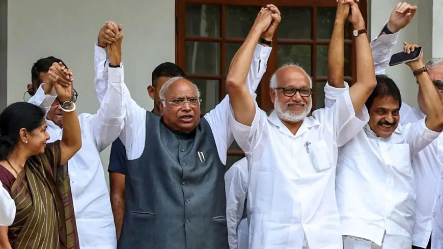 बी सुदर्शन रेड्डी ने उपराष्ट्रपति पद के लिए किया नामांकन, 'INDIA' ब्लॉक की ओर से भरा पर्चा