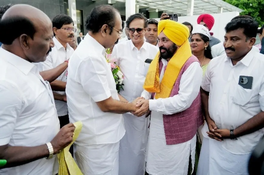 तमिलनाडु के दौरे पर पंजाब CM भगवंत सिंह मान, आज शहरी स्कूलों की ‘नाश्ता योजना’ में होंगे शामिल