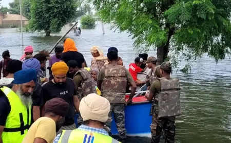 पंजाब में बाढ़ और बारिश से हाहाकार, 10 जिलों में बाढ़ का असर, अब तक 28 लोगों की मौत