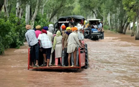 पंजाब में उफान पर नदियां, बाढ़ पीड़ितों की मदद के लिए ग्राउंड जीरो पर सरकार के मंत्री 