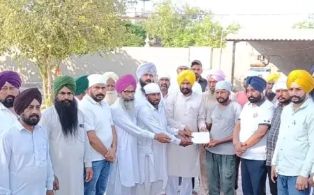 बारिश के कारण घर की छत गिरने से दंपति की मौत, पंजाब सरकार ने पीड़ित परिवार को दिया मुआवजा