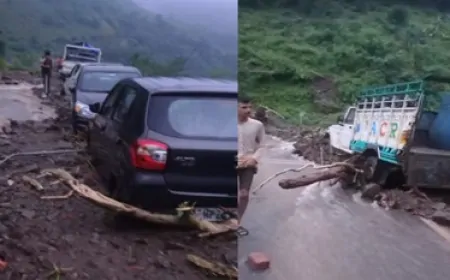 हिमाचल के बिलासपुर में बादल फटा, मलबे में दबी कई गाड़ियां