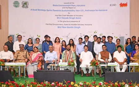 CM सैनी ने लॉन्च किया 'हरियाणा स्टेट एनवायरमेंट प्लान', प्रदेश में चलेंगी 105 नई इलेक्ट्रॉनिक बसें 