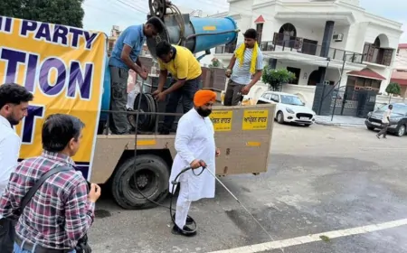 गली-गली तक पहुंचा सैनिटाइजेशन अभियान, शिक्षा मंत्री  हरजोत सिंह बैंस ने खुद संभाली कमान