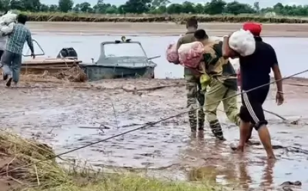 बाढ़ प्रभावित गांवों में पहुंचे पंजाबी कलाकार, बाढ़ पीड़ितों को हर संभव मदद का दिया भरोसा
