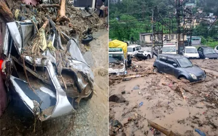 मंडी में बादल फटने से जनजीवन अस्त व्यस्त, आपदा प्रभावित क्षेत्र का जयराम ठाकुर ने लिया जायजा